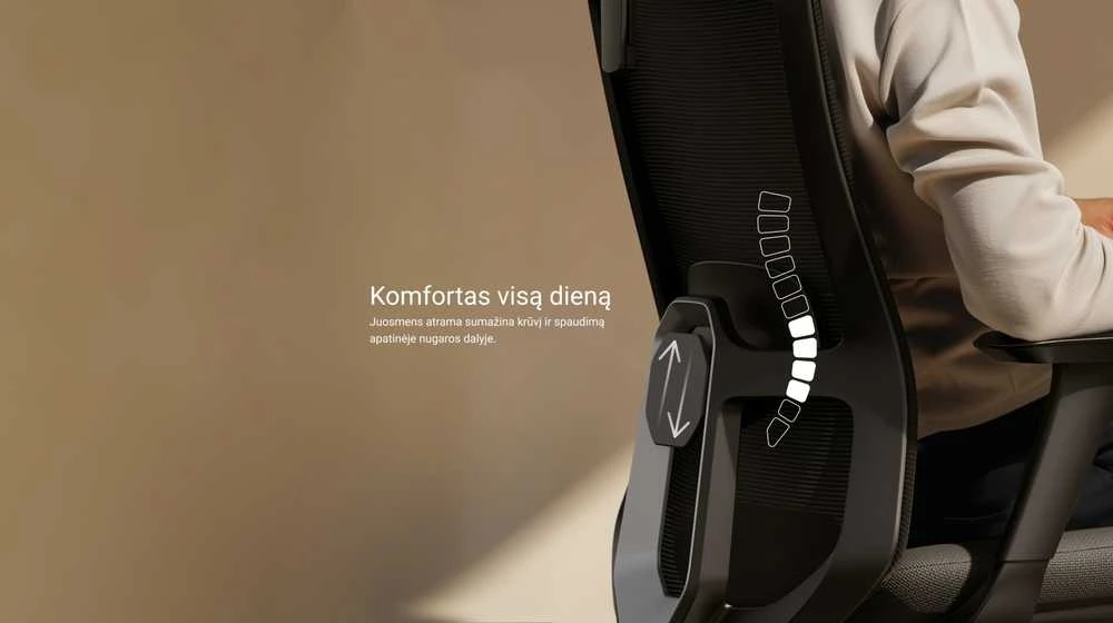 Desktronic SitOne kėdės reguliuojama juosmens atrama