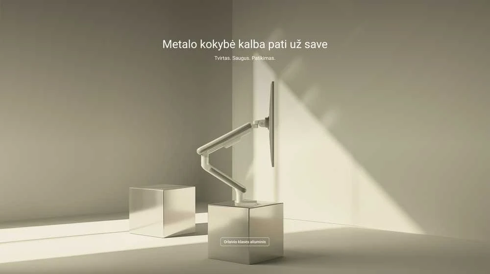 Desktronic Darbo stalo rėmas HomePro Juodas