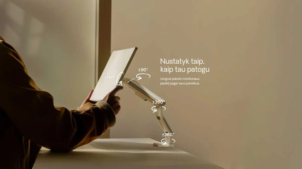 Desktronic Darbo stalo rėmas HomePro Juodas