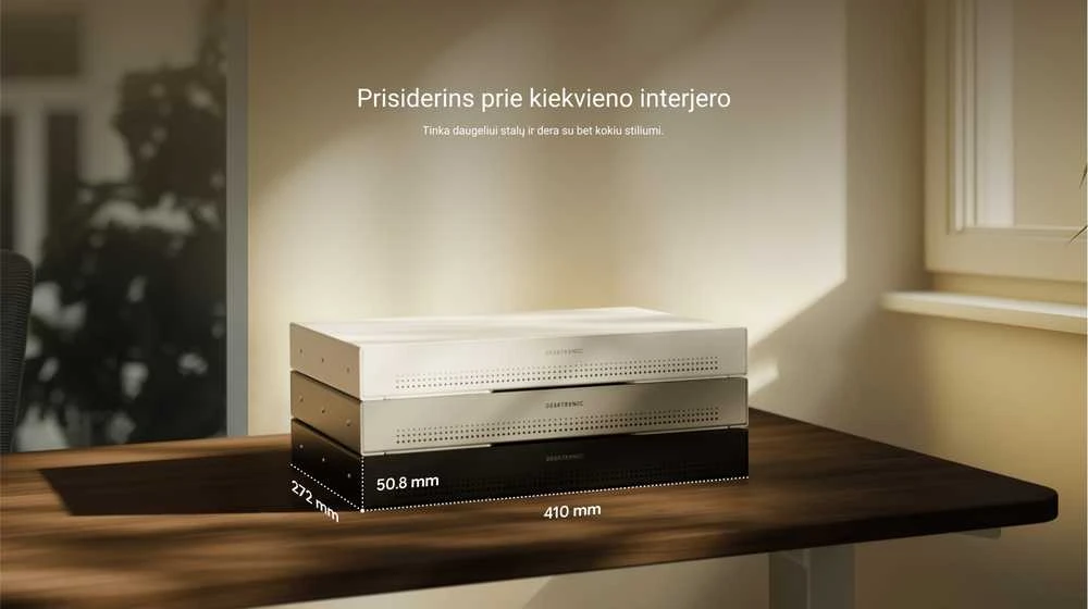 Desktronic Darbo stalo stalčius Pilkas