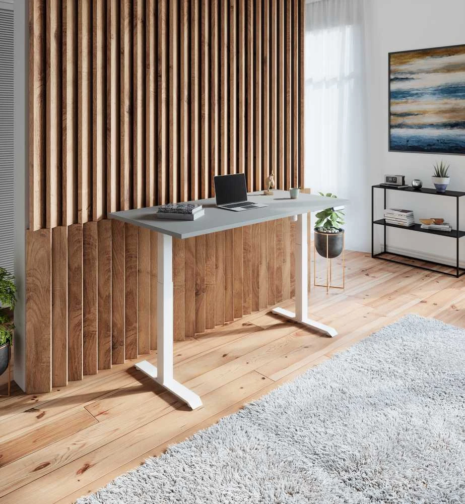 Desktronic Darbo stalo stalviršis 120x60cm Pilkas