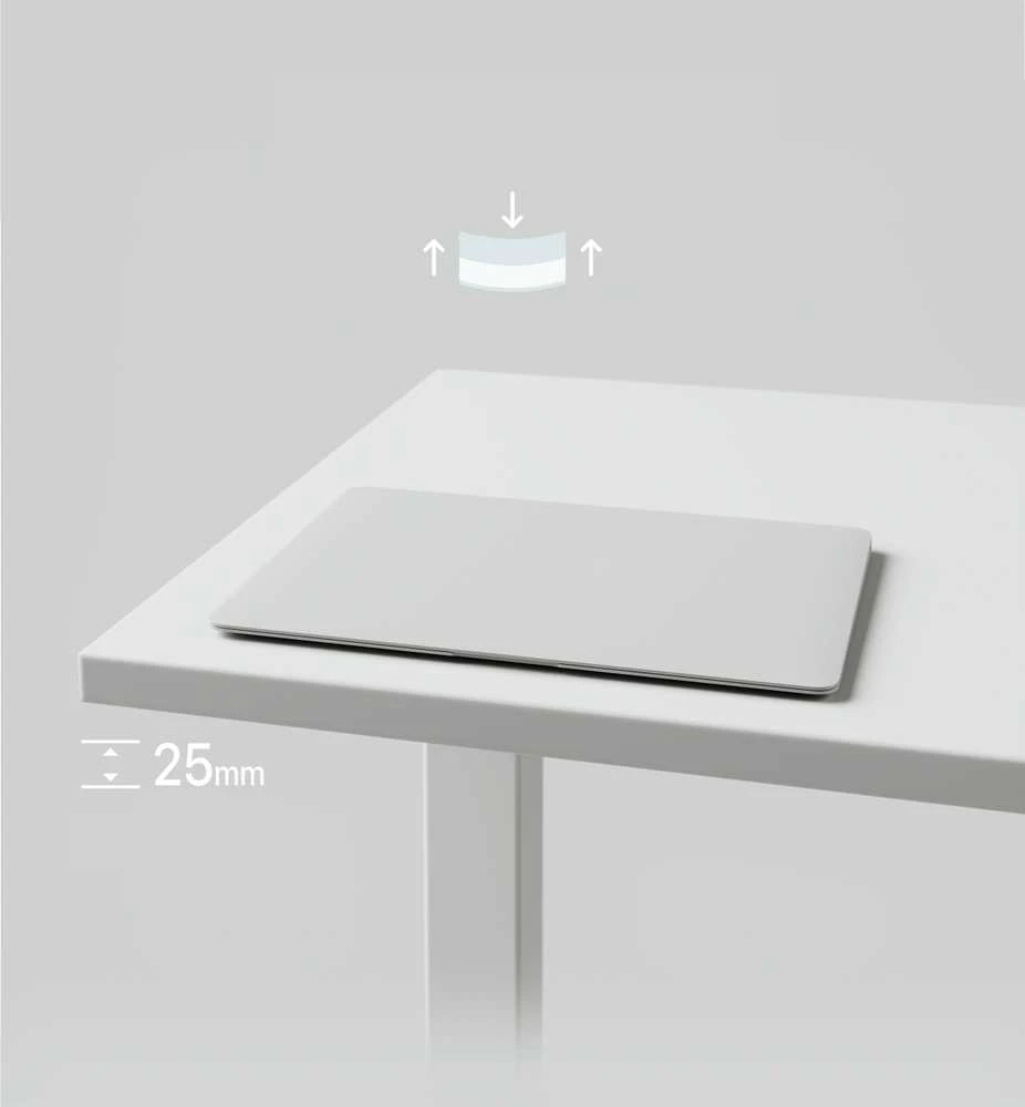 Desktronic Darbo stalo stalviršis 180x80cm Baltas