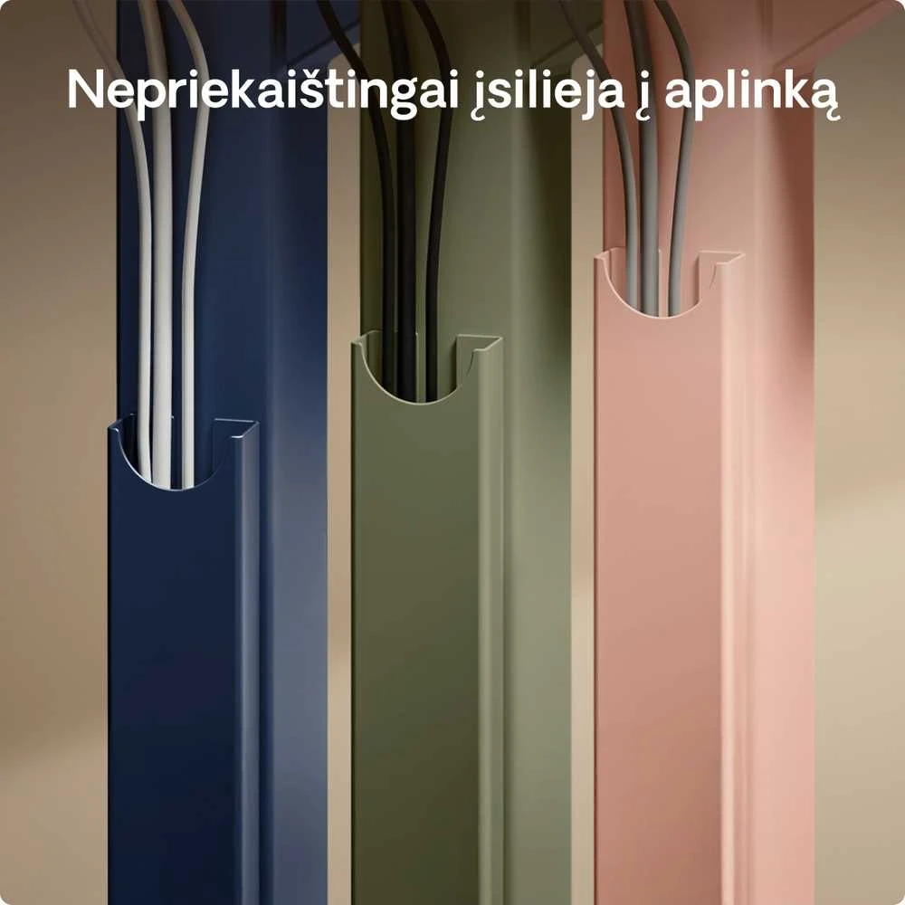 Desktronic Magnetinis darbo stalo laidų laikiklis, Metalinis, Žalias