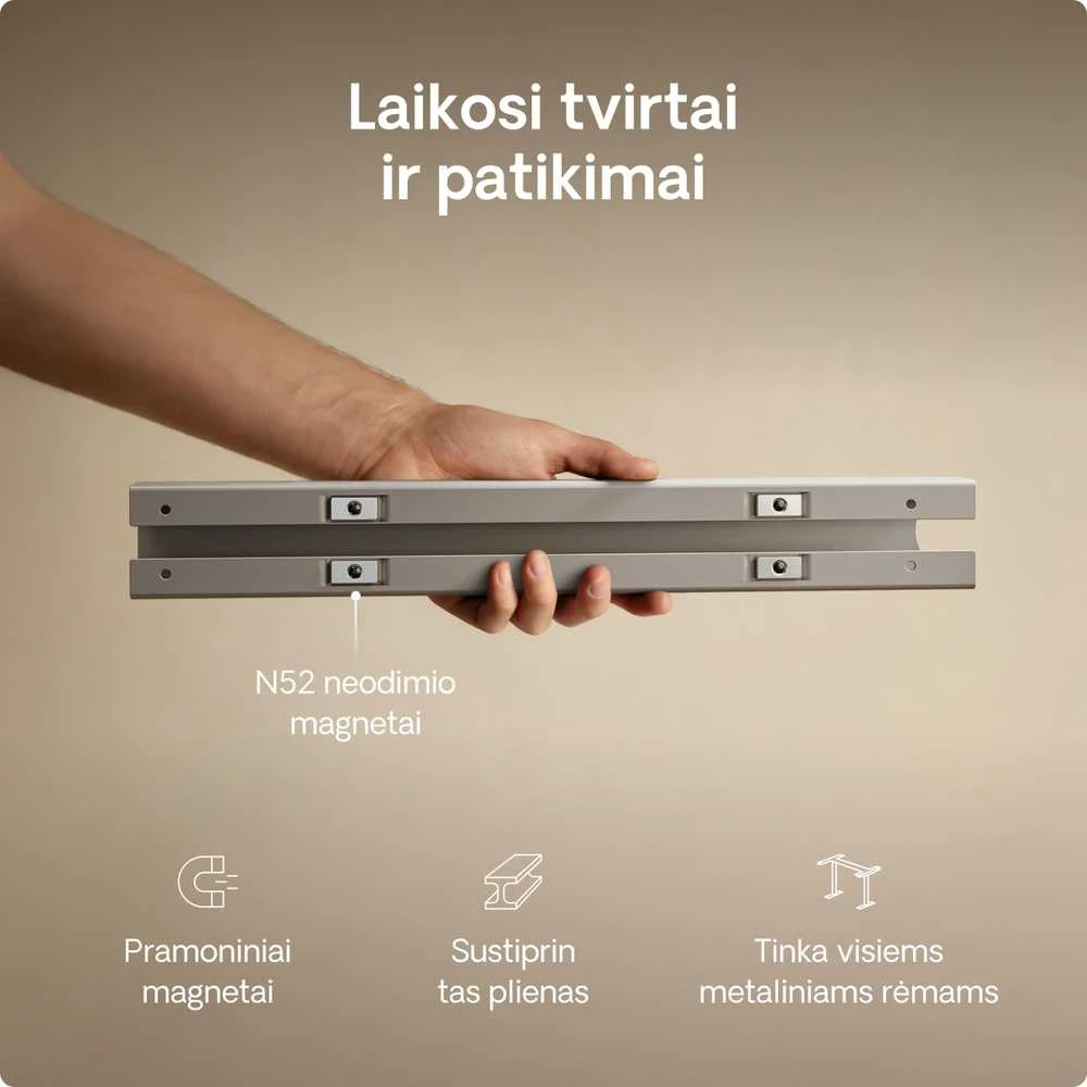Desktronic magnetinis laidų laikiklis su N52 magnetais