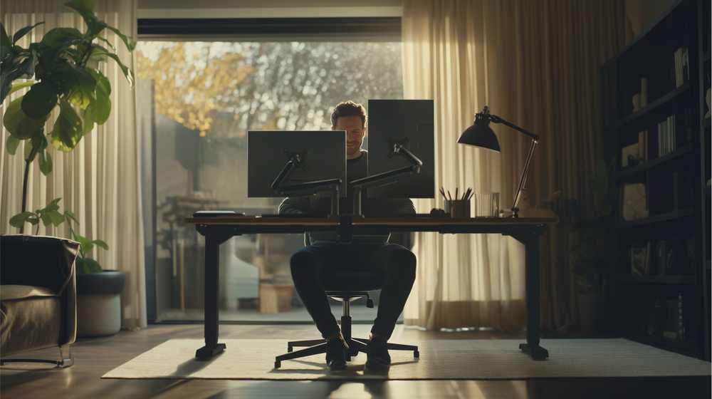 Desktronic Monitoriaus laikiklis viengubas Juodas