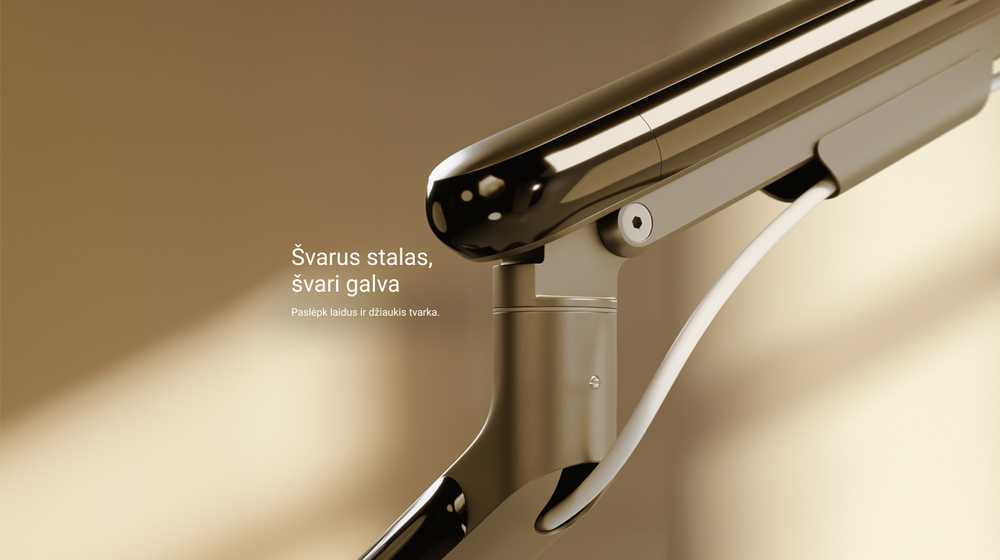 Desktronic Monitoriaus laikiklis viengubas Juodas