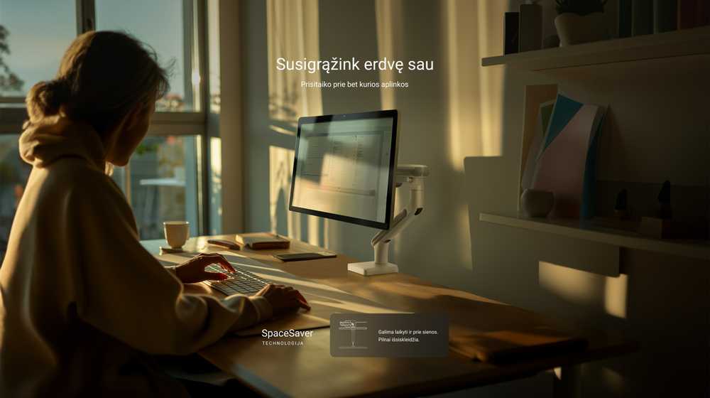 Desktronic Monitoriaus laikiklis viengubas Juodas