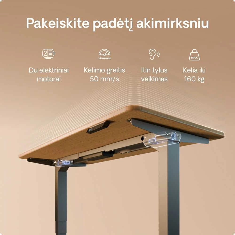 Desktronic HomePro techniniai duomenys ir mechanizmas