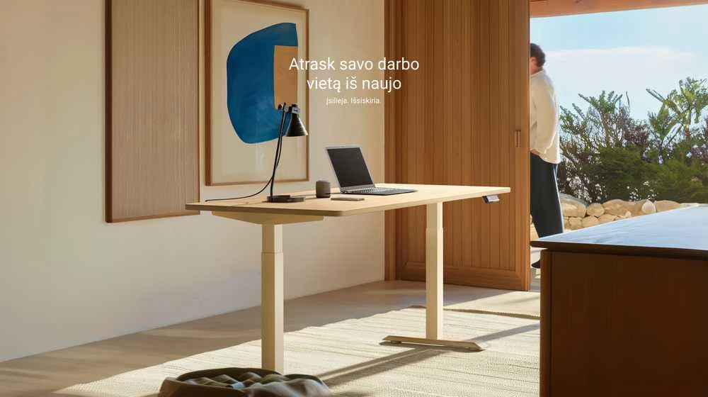 Desktronic HomeOne pastatytas moderniame interjere