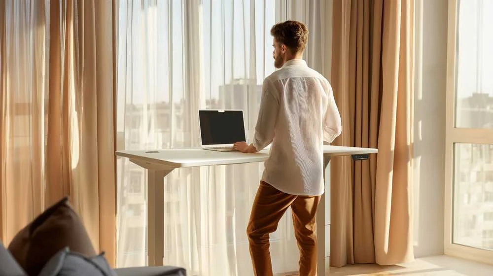 Desktronic HomePro stalas stovint