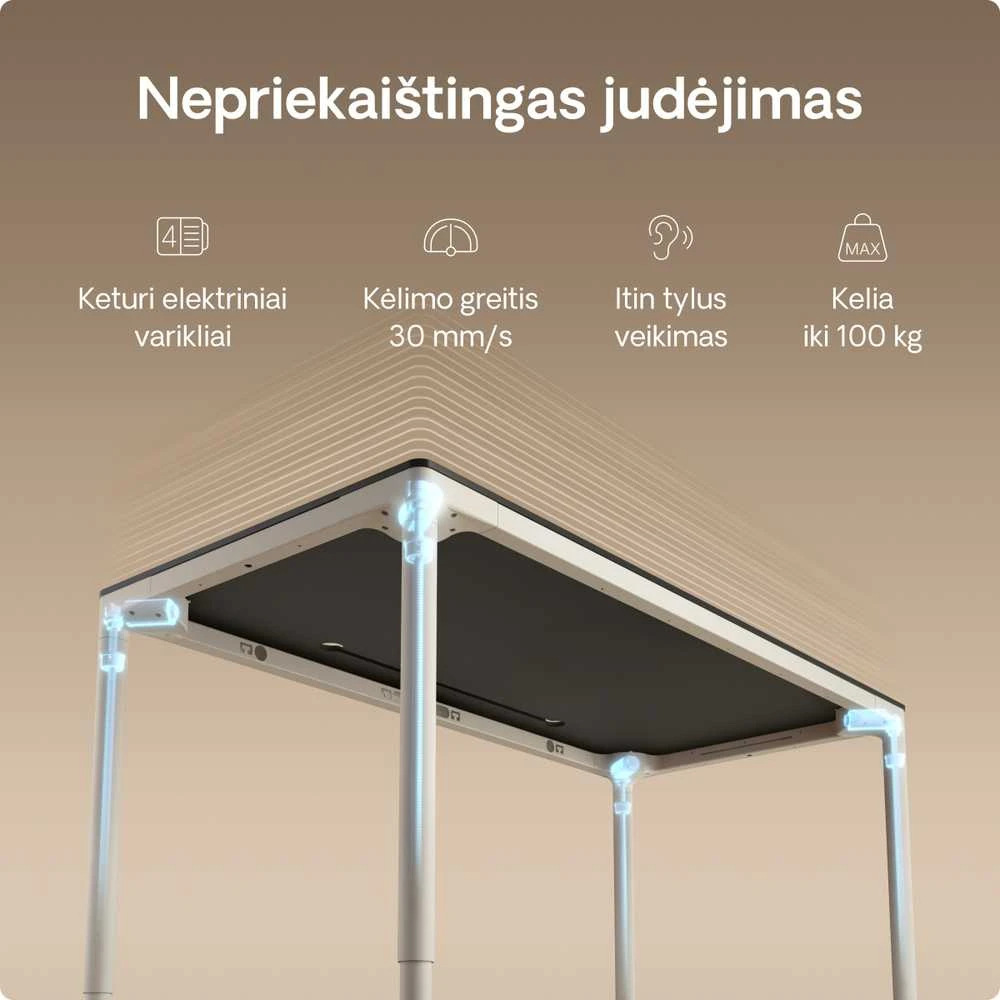 Desktronic HomeMax techninės savybės ir variklių išdėstymas