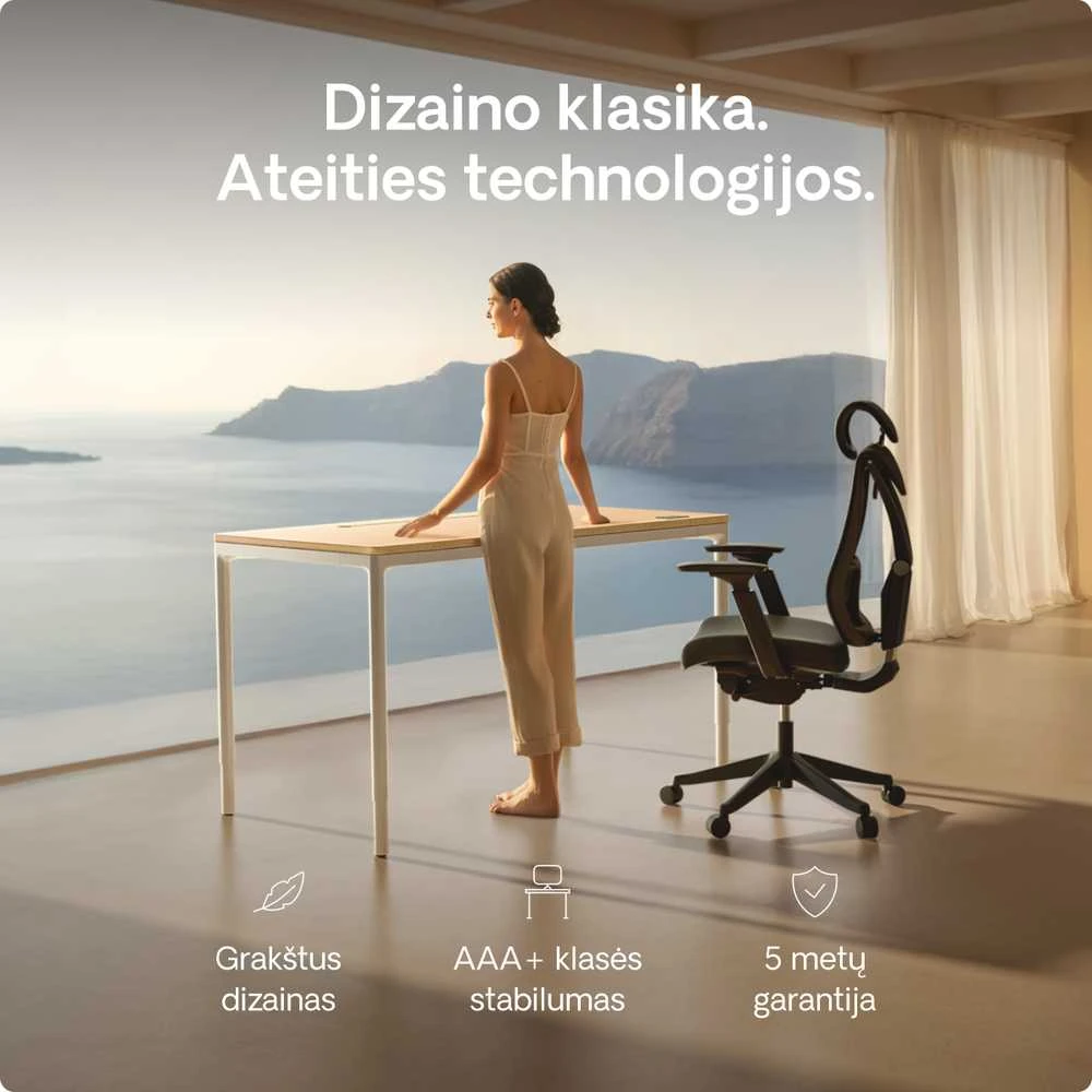 Desktronic HomeMax stalas su moterimi prie lango