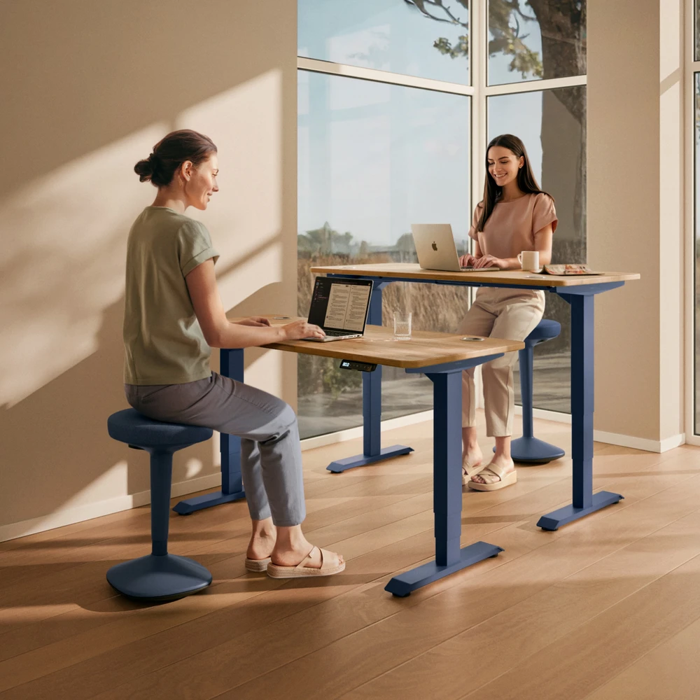 Ergonomiška balansinė kėdė Desktronic Mėlyna, Neslystantis pagrindas