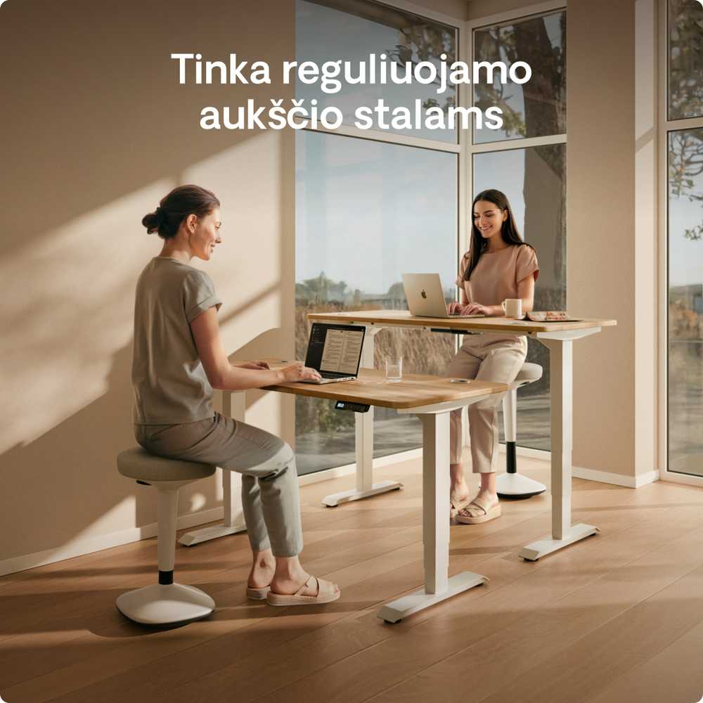 Ergonomiška balansinė kėdė Desktronic Pilka, Neslystantis pagrindas