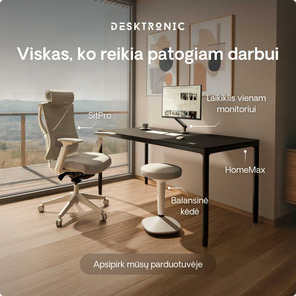 Ergonomiška balansinė kėdė Desktronic Pilka, Neslystantis pagrindas