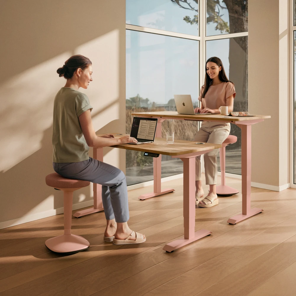 Ergonomiška balansinė kėdė Desktronic Rožinė, Neslystantis pagrindas