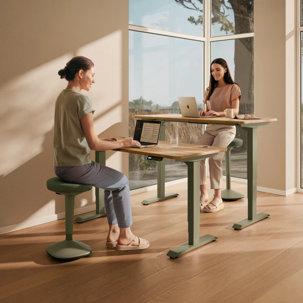Ergonomiška balansinė kėdė Desktronic Žalia, Neslystantis pagrindas