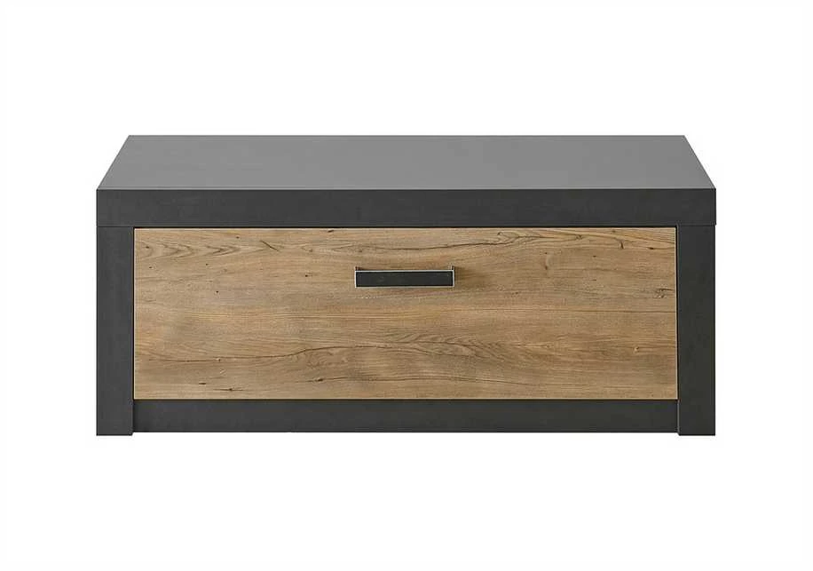 Batų spintelė Brügge, 107 x 42 x 43 cm, kaštonas / pilka
