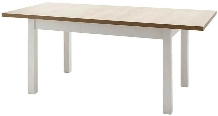 Išplečiamas valgomojo stalas Provence, 160-200 x 90 x 82 cm, baltoji pušis / ąžuolas