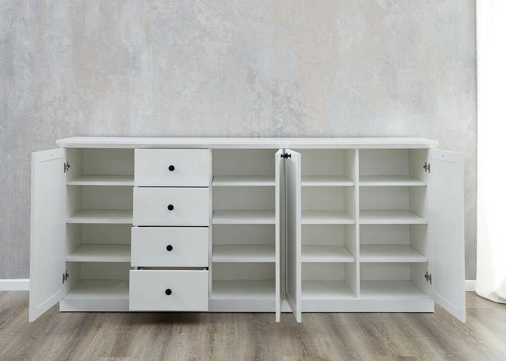 Komoda Baxter, 195 x 41 x 88 cm, balta