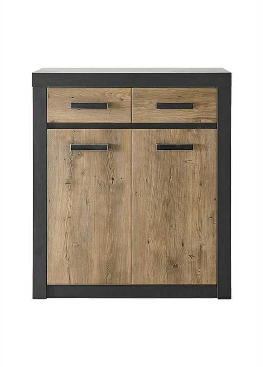 Komoda Brügge, 92 x 42 x 105 cm, kaštonas / pilka