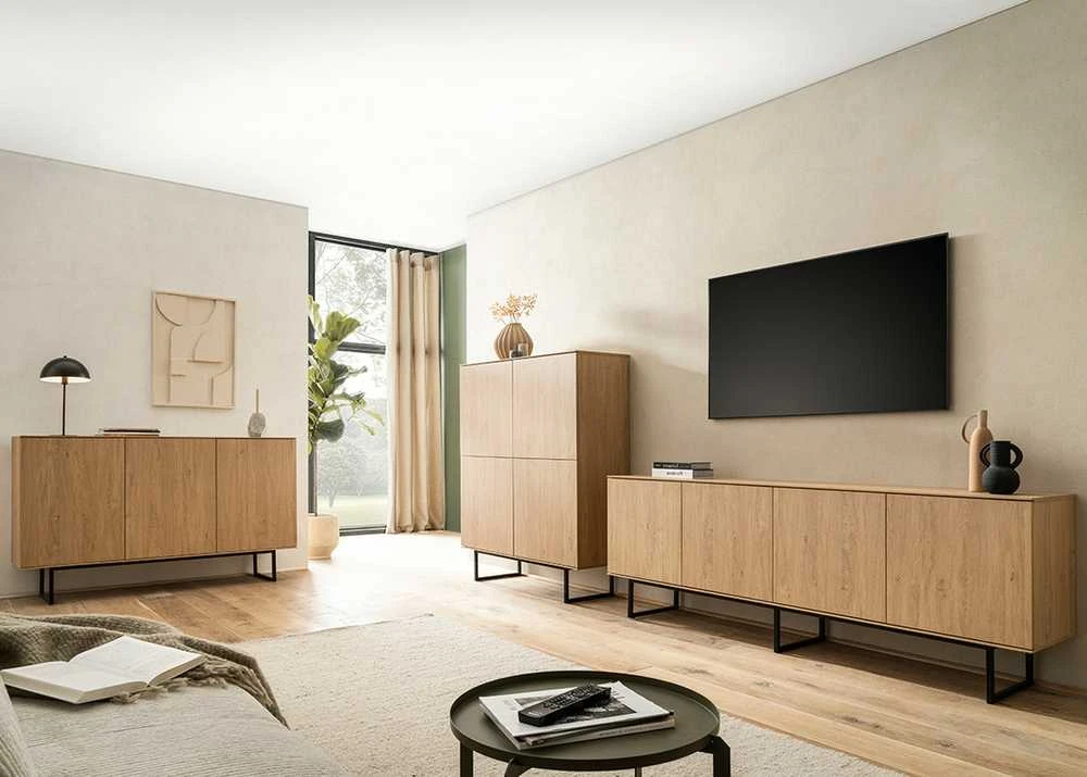 Komoda Kalmar, 150 x 40 x 90 cm, ąžuolas