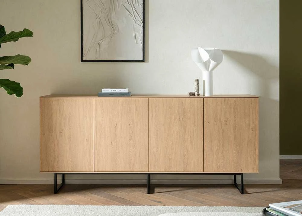 Komoda Kalmar, 200 x 40 x 90 cm, ąžuolas