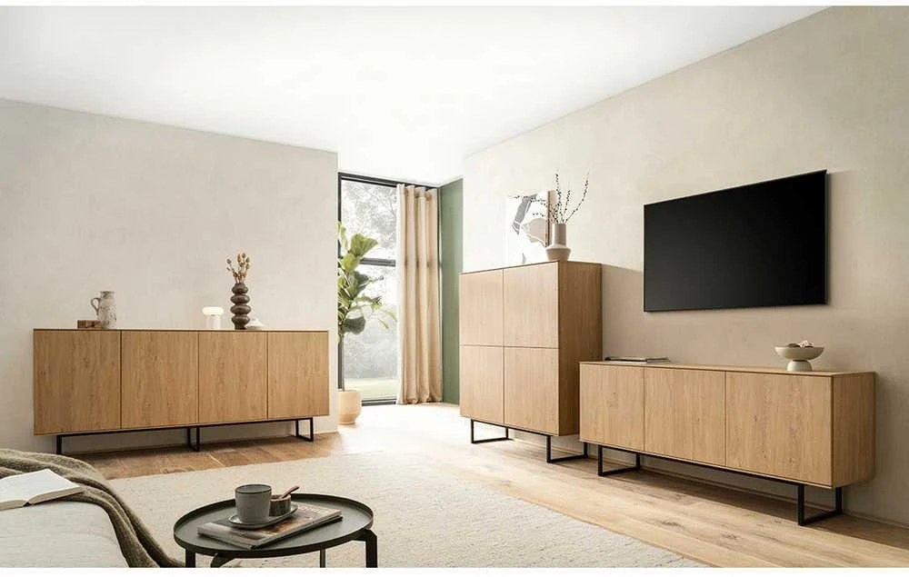 Komoda Kalmar, 200 x 40 x 90 cm, ąžuolas
