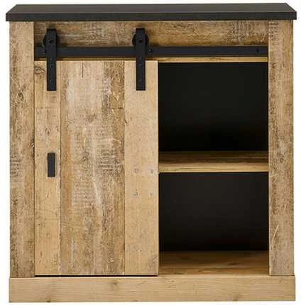 Komoda Sherwood, 93 x 38 x 91 cm, ruda / pilka