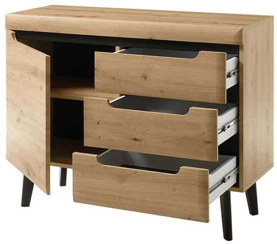 Komoda Imv Torge, 107 × 40 × 83 cm, ąžuolo spalvos