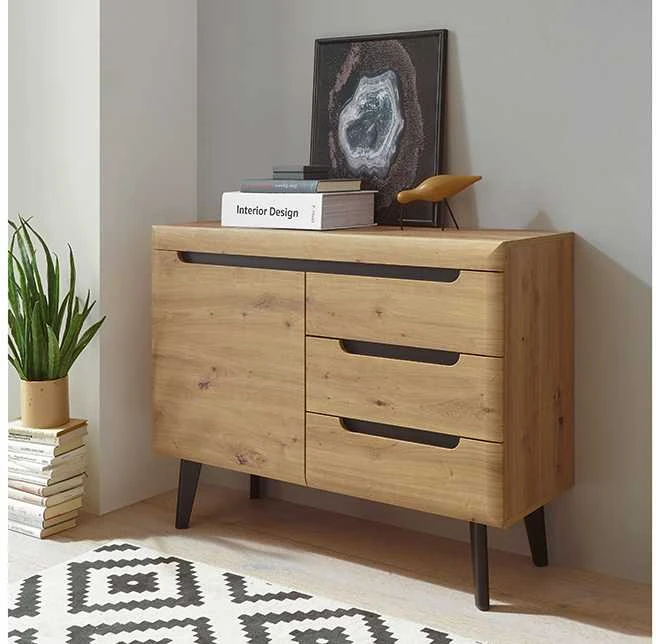 Komoda Imv Torge, 107 × 40 × 83 cm, ąžuolo spalvos
