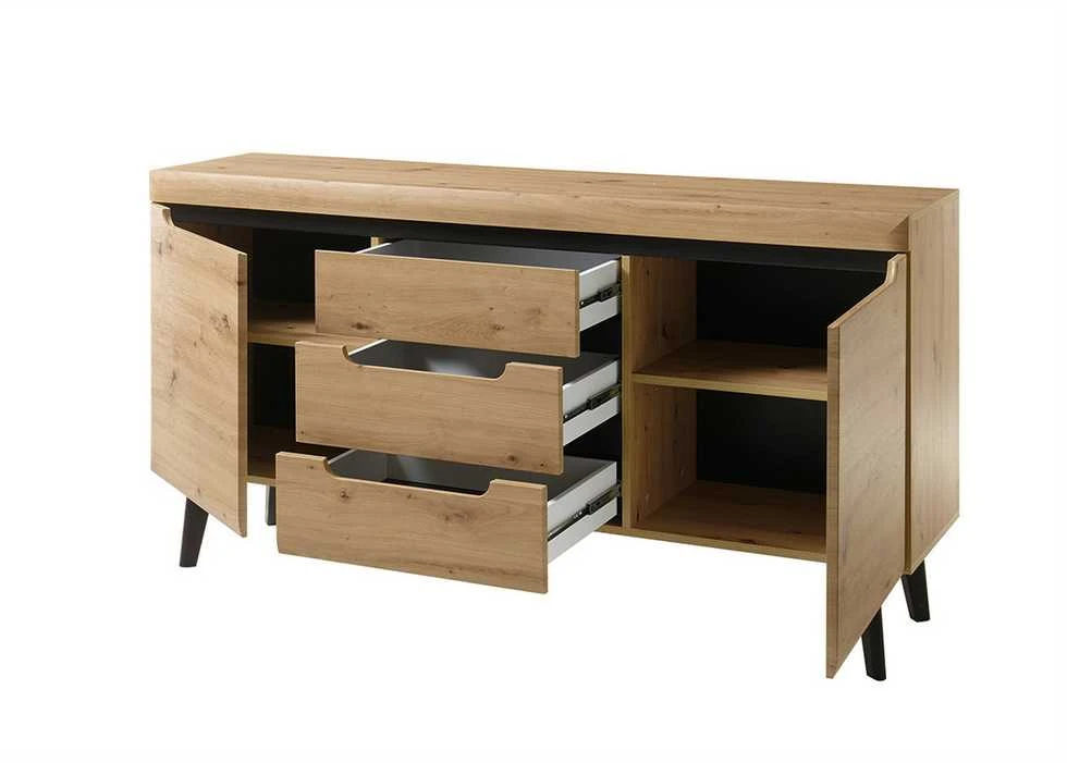 Komoda Imv Torge, 160 × 40 × 83 cm, ąžuolo spalvos