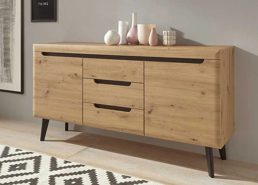 Komoda Imv Torge, 160 × 40 × 83 cm, ąžuolo spalvos