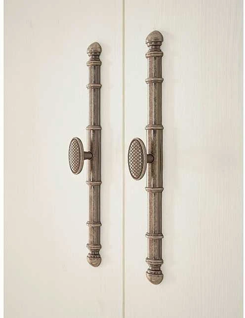Komoda Westminster, 92 x 45 x 95 cm, balta / ąžuolas