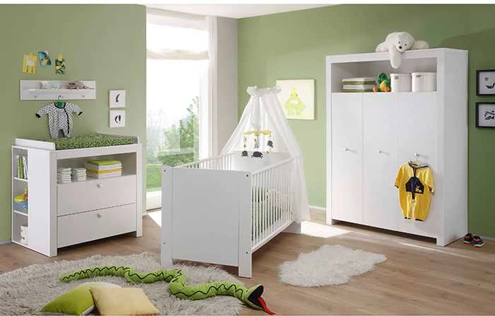 Komoda + persirengimo padėklas Olivia balta