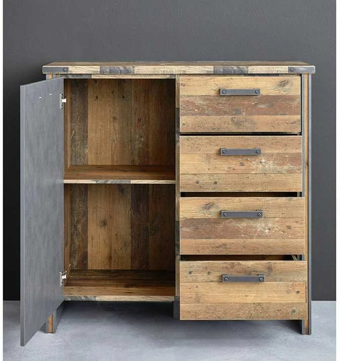 Komoda Prime, 119 x 42 x 110 cm, ruda