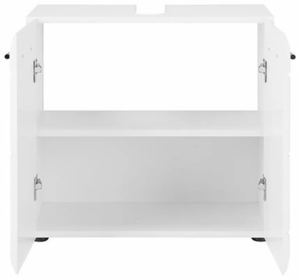 Praustuvo spintelė Skin, 60 x 31 x 56 cm, baltas blizgesys