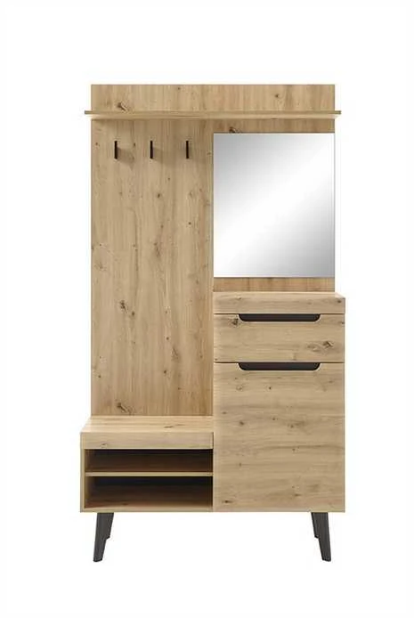Prieškambario baldų komplektas Torge, 110 x 34 x 200 cm, ąžuolas