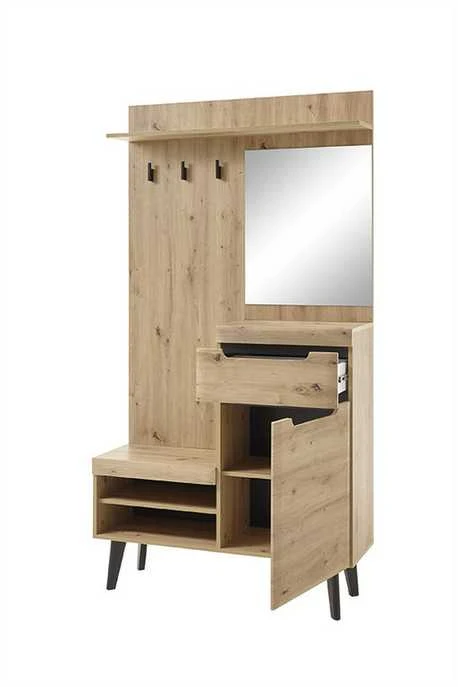 Prieškambario baldų komplektas Torge, 110 x 34 x 200 cm, ąžuolas