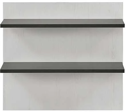 Sieninė lentyna Sherwood, 60 x 22 x 54 cm, balta / pilka