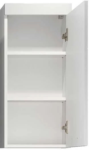 Sieninė spintelė Devon, 35 x 16 x 75 cm, baltas blizgesys