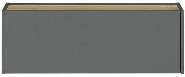Sieninė spintelė City, 100 x 30 x 35 cm, antracitas / ąžuolas