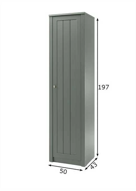 Spinta Ascot, 50 x 43 x 197 cm, tamsiai žalia