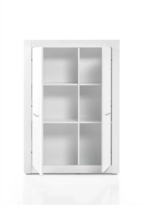 Spinta Bianco, 100 x 35 x 142 cm, baltas blizgesys