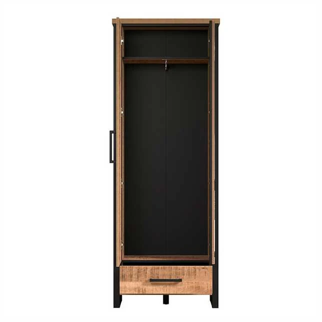 Spinta Enna, 73 x 39 x 195 cm, mango / juoda