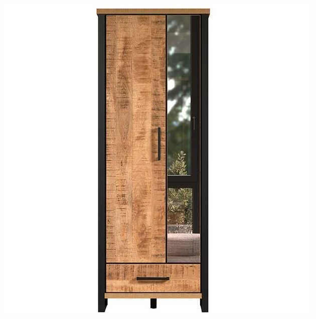 Spinta Enna, 73 x 39 x 195 cm, mango / juoda