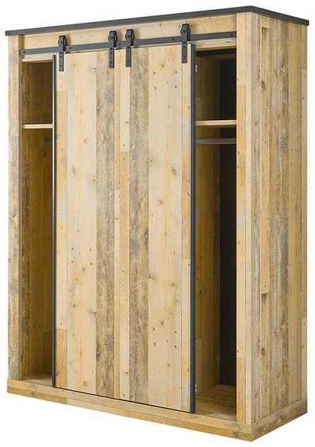 Spinta Sherwood, 162 x 63 x 209 cm, ruda / pilka