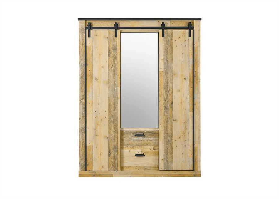 Spinta Sherwood, 162 x 63 x 209 cm, ruda / pilka