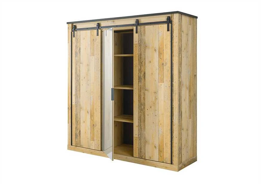 Spinta Sherwood, 201 x 63 x 209 cm, ruda / pilka
