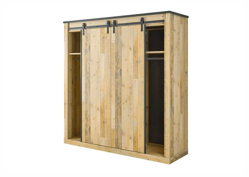 Spinta Sherwood, 201 x 63 x 209 cm, ruda / pilka